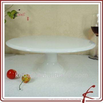 Household Item White Porcelain Ceramic Cake Plate Tableware Dinnerware